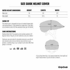GripGrab Reflective Helmet Cover -cykeldæk Eksport butik GripGrab Reflective Helmet Cover Helmet Covers Grey AW21 504303001 9