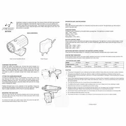 LifeLine Pavo 2400 Lumen Motion Front Light -cykeldæk Eksport butik LLPAVO2400MC Front light instructions 2