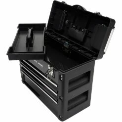 LifeLine Pro 3 Drawer Work Station -cykeldæk Eksport butik LifeLine Pro 3 Drawer Work Station Tool Storage Black LLPRO 4DWS 5