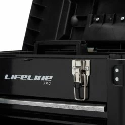 LifeLine Pro 3 Drawer Work Station -cykeldæk Eksport butik LifeLine Pro 3 Drawer Work Station Tool Storage Black LLPRO 4DWS 6