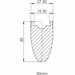 Prime BlackEdition 50 Carbon Disc Road Rim -cykeldæk Eksport butik Prime BlackEdition 50 Carbon Disc Road Rim Rims PCC50BEDRRFB 3