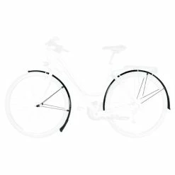 SKS Longboard Skærm (sæt) -cykeldæk Eksport butik SKS Longboard Mudguard Set Fixed Mudguards Black NotSet SKMLBO4528B 1