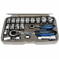 LifeLine Go-Through Momentnøgler (sæt, 34 Dele) -cykeldæk Eksport butik X Tools 34 Piece Go Through Socket Set Internal Silver 2016 XTLSSCKTST20PCE 1