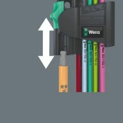 Wera Tools 950/7 Hex-Plus Magnetic L-Key Toolset -cykeldæk Eksport butik wera tool 950 7 Hex Plus Magnet Multi Colour Set 7pc 07